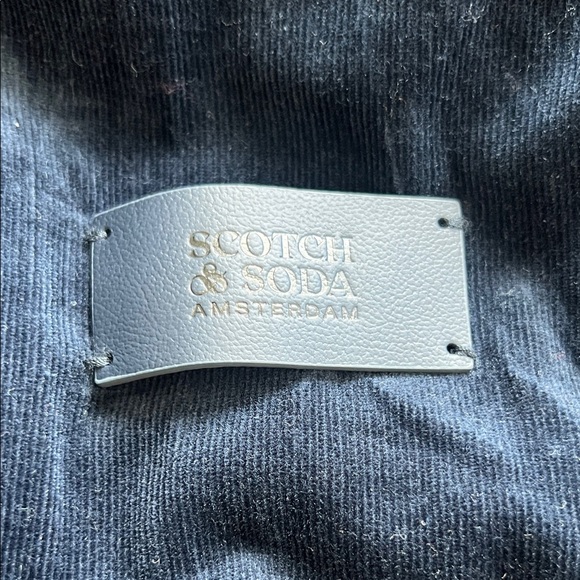 Scotch & Soda Men's Navy Corduroy Zip-Up Jacket - Picture 9 of 9